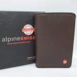 【現貨多色】Alpine Swiss 防RFID款 男裝真皮銀包 附送禮盒