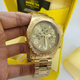 【現貨】Invicta 1270 Gold Dial 男裝鋼帶石英錶