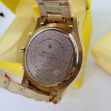 【現貨】Invicta 1270 Gold Dial 男裝鋼帶石英錶