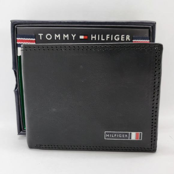 【瑕疵品】Tommy Hilfiger 男裝真皮銀包 附送禮盒