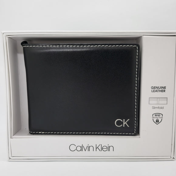 【現貨】﻿Calvin Klein 防RFID 男裝真皮銀包 附送禮盒