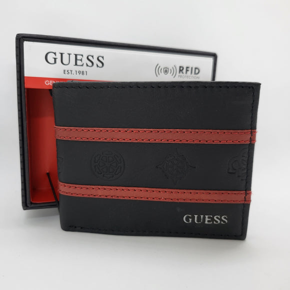 【現貨】Guess 防RFID款 男裝真皮銀包 附送禮盒