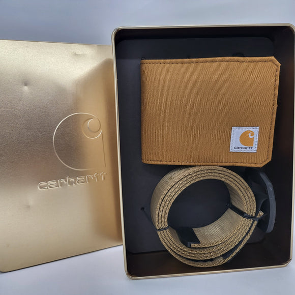 【現貨】﻿Carhartt 防RFID 男裝尼龍銀包腰帶套裝 附送禮盒