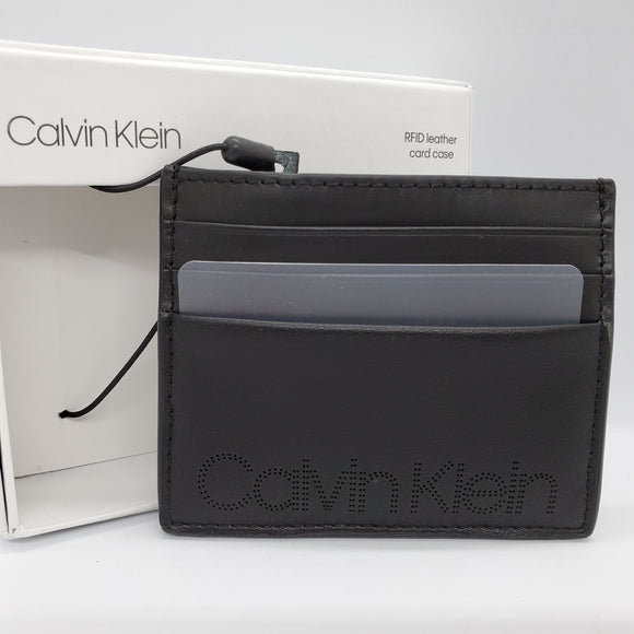 【現貨多色】Calvin Klein 男裝真皮卡片套 附送禮盒