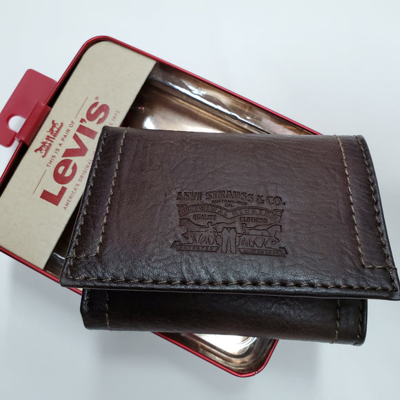 ﻿【現貨】Levi's 男裝三摺銀包 附送禮盒