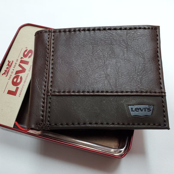 【現貨】Levi's 男裝兩摺銀包 附送禮盒