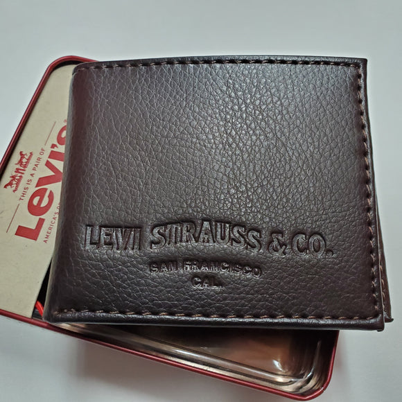 【現貨】Levi's 男裝兩摺銀包 附送禮盒