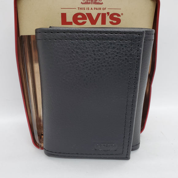 【現貨】﻿Levi's 男裝三摺銀包 附送禮盒