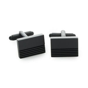 【現貨】Perry Ellis Matte Rectangle Cufflinks 男裝恤衫袖扣