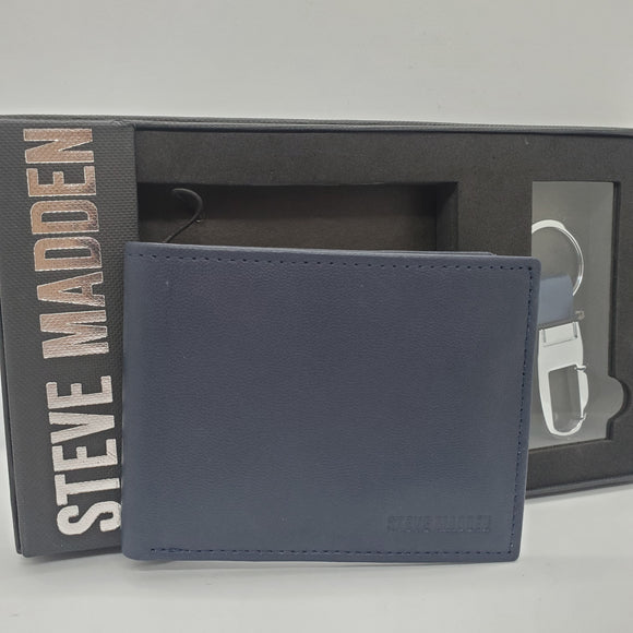 【現貨】Steve Madden Gift Set 防RFID款 男裝銀包鑰匙鏈套裝 附送禮盒